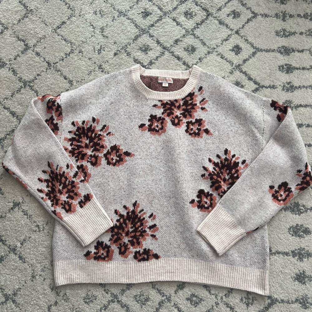 Knox Rose Floral Patterned Sweater